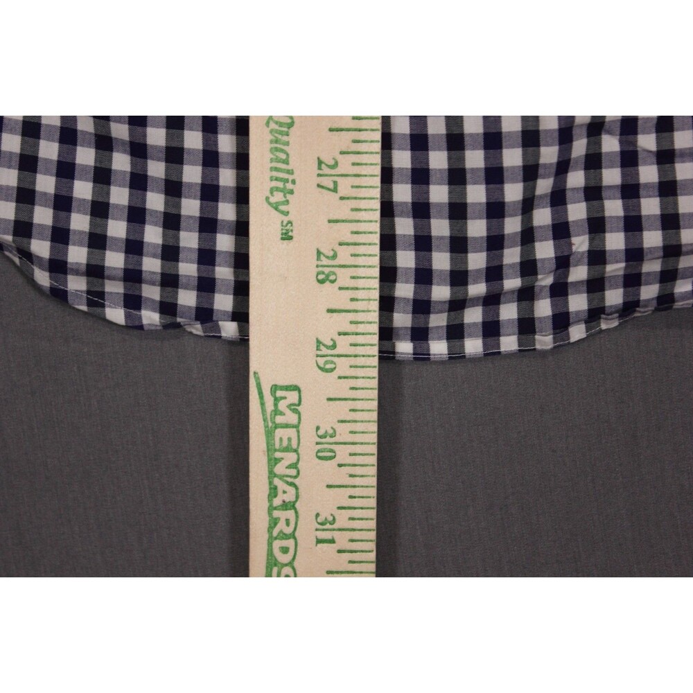 Nautica Shirt Mens Long Sleeve Purplish Blue gingham Button Up Slim Fit SZ S - Picture 5 of 9